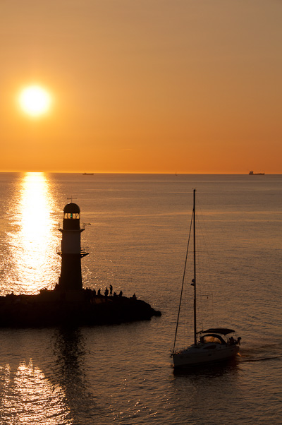 Sonnenuntergang Warnemünde